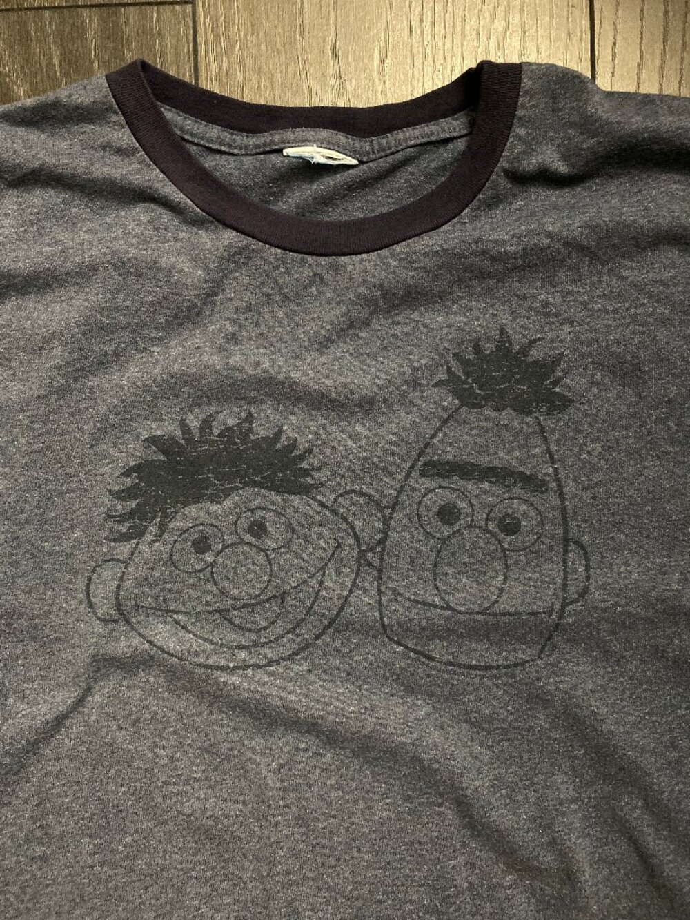 mens bert and ernie shirt size medium